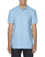 SOFTSTYLE® ADULT DOUBLE PIQUÉ POLO Light Blue