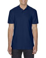 SOFTSTYLE® ADULT DOUBLE PIQUÉ POLO Navy