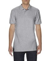 SOFTSTYLE® ADULT DOUBLE PIQUÉ POLO RS Sport Grey