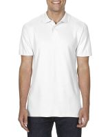 SOFTSTYLE® ADULT DOUBLE PIQUÉ POLO White