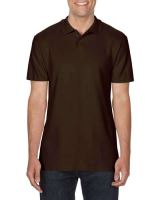 SOFTSTYLE® ADULT DOUBLE PIQUÉ POLO Dark Chocolate