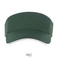 SOL'S ACE - UNISEX VISOR Forest Green/White