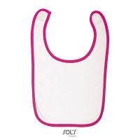 SOL'S BABIB - BABY BIB White/Fuchsia