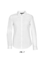 SOL'S BLAKE WOMEN - LONG SLEEVE STRETCH SHIRT White