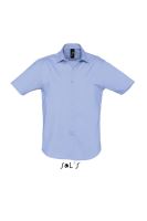 SOL'S BROADWAY - SHORT SLEEVE STRETCH MEN'S SHIRT Bright Sky