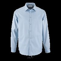 SOL'S BRODY MEN - HERRINGBONE SHIRT Sky Blue