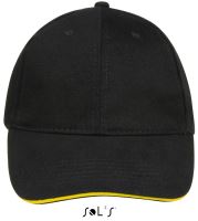 SOL'S BUFFALO - SIX PANEL CAP Black/Gold