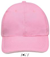 SOL'S BUFFALO - SIX PANEL CAP Pink/White
