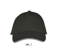 SOL'S LONG BEACH - 5 PANEL CAP Dark Grey/Light Grey