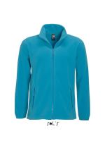 SOL'S NORTH MEN - ZIPPED FLEECE JACKET Aqua