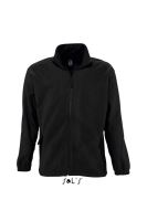 SOL'S NORTH MEN - ZIPPED FLEECE JACKET Black