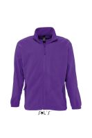 SOL'S NORTH MEN - ZIPPED FLEECE JACKET Dark Purple