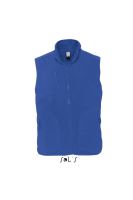 SOL'S NORWAY - UNISEX SLEEVELESS FLEECE CARDIGAN Royal Blue