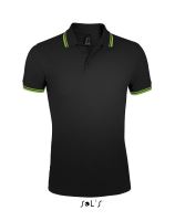 SOL'S PASADENA MEN - POLO SHIRT Black/Lime