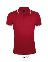 SOL'S PASADENA MEN - POLO SHIRT Red/White