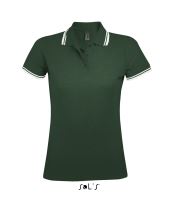 SOL'S PASADENA WOMEN - POLO SHIRT Forest Green/White