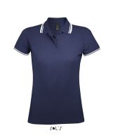 SOL'S PASADENA WOMEN - POLO SHIRT French Navy/White