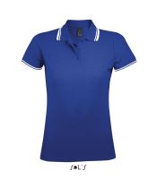 SOL'S PASADENA WOMEN - POLO SHIRT Royal Blue/White