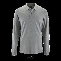 SOL'S PERFECT LSL MEN - LONG-SLEEVE PIQUÉ POLO SHIRT Grey Melange