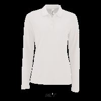 SOL'S PERFECT LSL WOMEN - LONG-SLEEVE PIQUÉ POLO SHIRT White