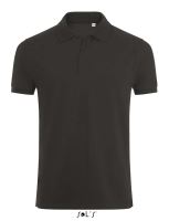 SOL'S PHOENIX MEN - COTTON-ELASTANE POLO SHIRT Charcoal Melange