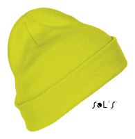 SOL'S PITTSBURGH - SOLID-COLOUR BEANIE WITH CUFFED DESIGN Neon Yellow