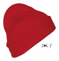 SOL'S PITTSBURGH - SOLID-COLOUR BEANIE WITH CUFFED DESIGN Red