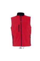 SOL'S RALLYE MEN - SLEEVELESS SOFTSHELL JACKET Pepper Red