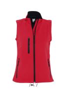 SOL'S RALLYE WOMEN - SLEEVELESS SOFTSHELL JACKET Pepper Red