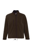 SOL'S RELAX - MEN'S SOFTSHELL ZIPPED JACKET Dark Chocolate