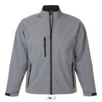 SOL'S RELAX - MEN'S SOFTSHELL ZIPPED JACKET Grey Melange