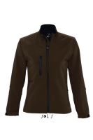 SOL'S ROXY - WOMEN'S SOFTSHELL ZIPPED JACKET Dark Chocolate