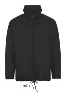 SOL'S SHIFT - UNISEX WATER REPELLENT WINDBREAKER Black