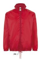 SOL'S SHIFT - UNISEX WATER REPELLENT WINDBREAKER Red