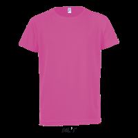 SOL'S SPORTY KIDS - RAGLAN-SLEEVED T-SHIRT Neon Pink 2