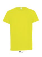 SOL'S SPORTY KIDS - RAGLAN-SLEEVED T-SHIRT Neon Yellow