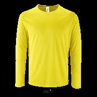 SOL'S SPORTY LSL MEN - LONG-SLEEVE SPORTS T-SHIRT Neon Yellow