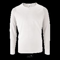 SOL'S SPORTY LSL MEN - LONG-SLEEVE SPORTS T-SHIRT White