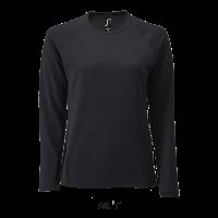 SOL'S SPORTY LSL WOMEN - LONG SLEEVE SPORTS T-SHIRT Black