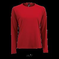 SOL'S SPORTY LSL WOMEN - LONG SLEEVE SPORTS T-SHIRT Red