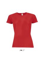 SOL'S SPORTY WOMEN - RAGLAN-SLEEVED T-SHIRT Red