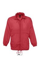 SOL'S SURF - UNISEX WATER REPELLENT WINDBREAKER Red