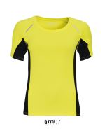 SOL'S SYDNEY WOMEN - SHORT SLEEVE RUNNING T-SHIRT Neon Yellow