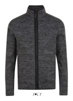 SOL'S TURBO - KNITTED FLEECE JACKET Dark Grey/Black