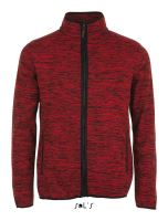 SOL'S TURBO - KNITTED FLEECE JACKET Red/Black
