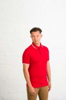 STRETCH TIPPED POLO Charcoal/White