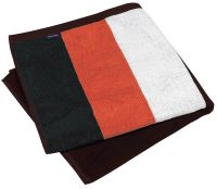 STRIPED BEACH TOWEL törölköző Black/Orange/White/Chocolate