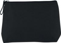TOILETRY BAG IN COTTON CANVAS Black
