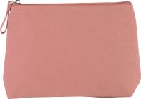 TOILETRY BAG IN COTTON CANVAS Dusty Pink
