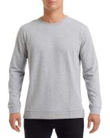 UNISEX LIGHT TERRY CREW Heather Grey